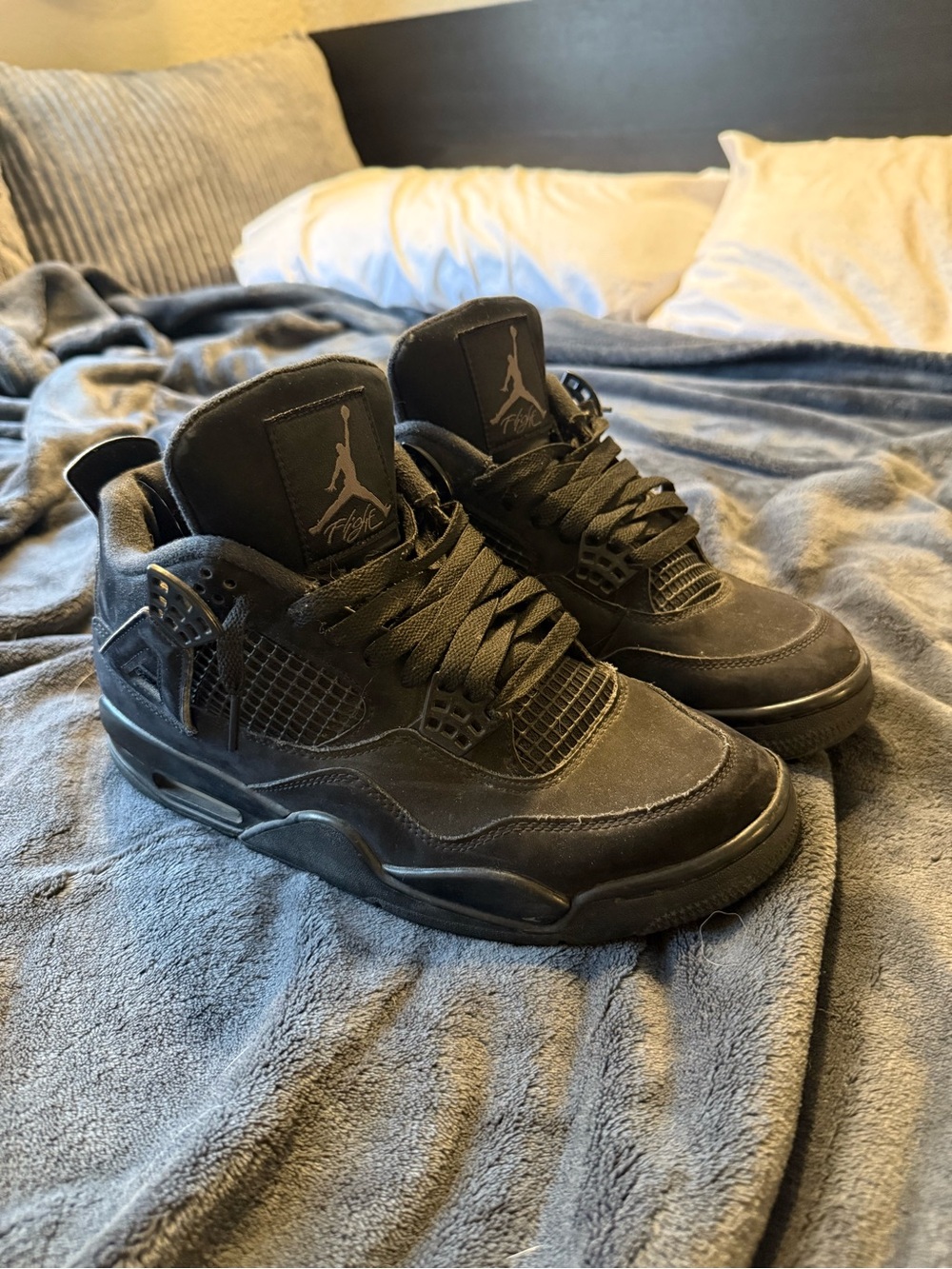 men’s jordan 4 black cat size 8